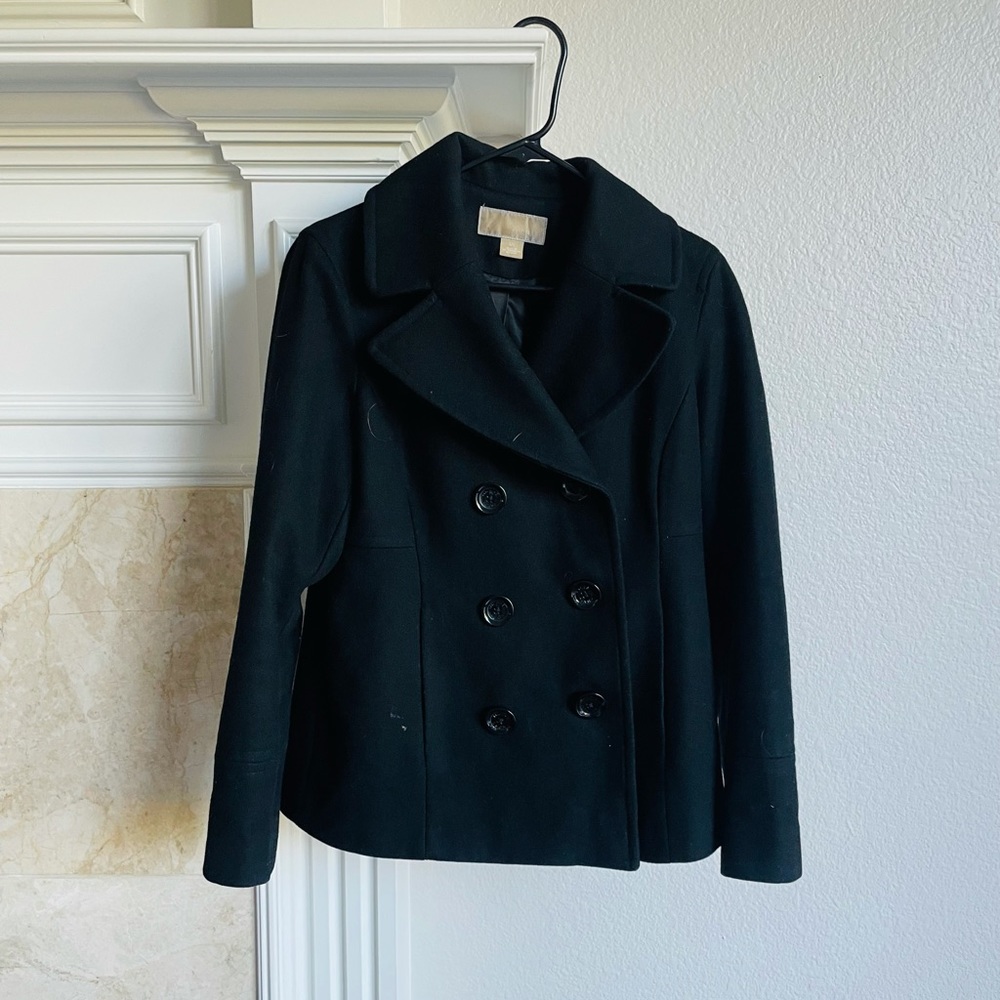 Black pea coat from Michael Kors